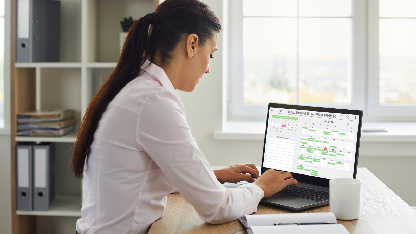 person working on excel - Appointment Setting for Financial Services