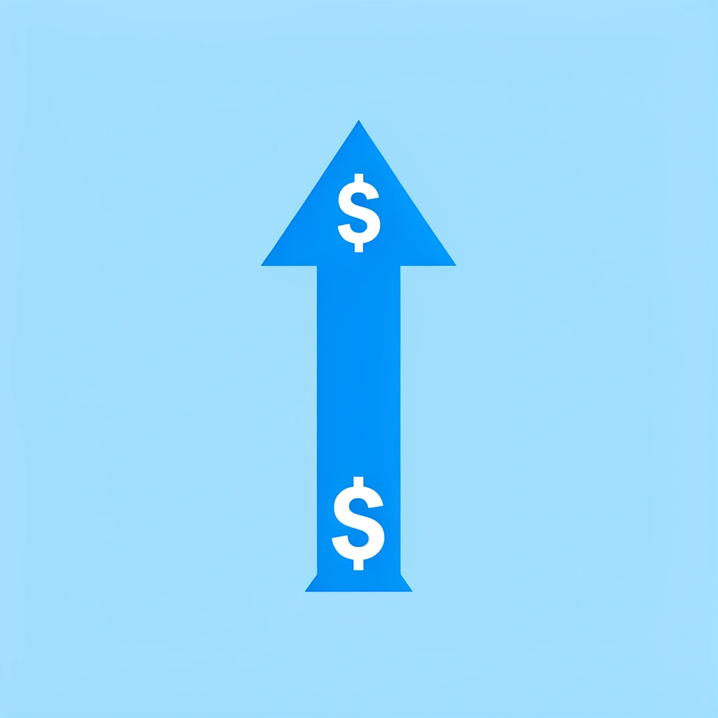 Upward arrow showing improvement metrics: 23% higher conversion rates and 40% operational cost reduction