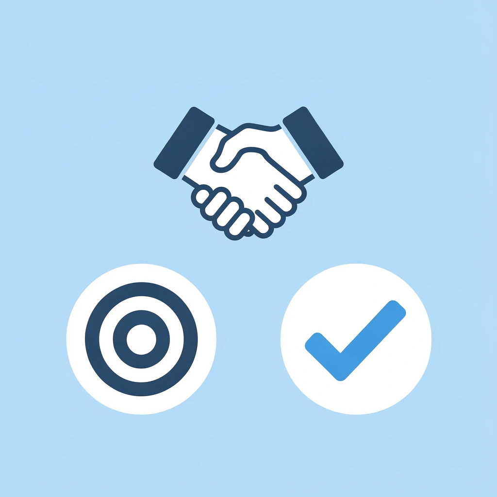 Pyramid showing three essential elements of a qualified lead stacked hierarchically