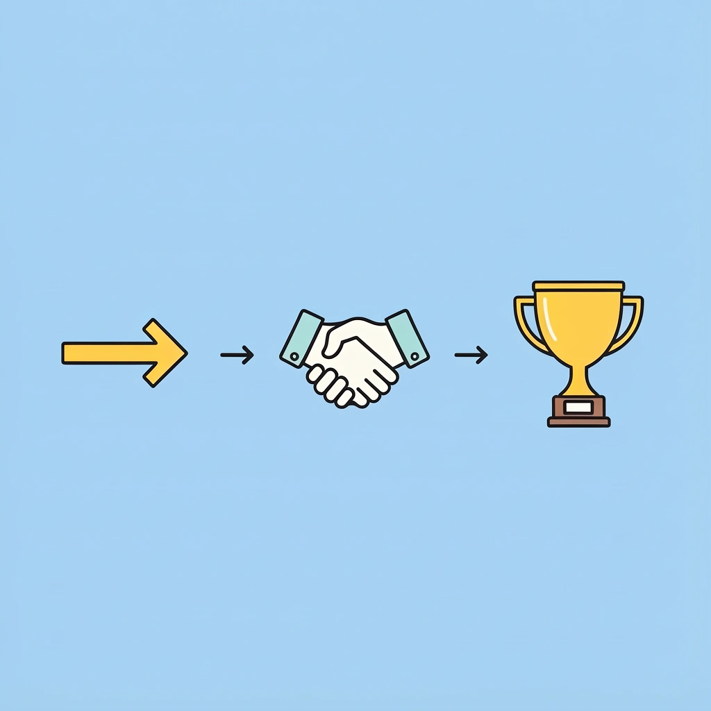 Process flow showing appointment setter as bridge: Initial Interest → Qualification & Scheduling → Sales Conversation