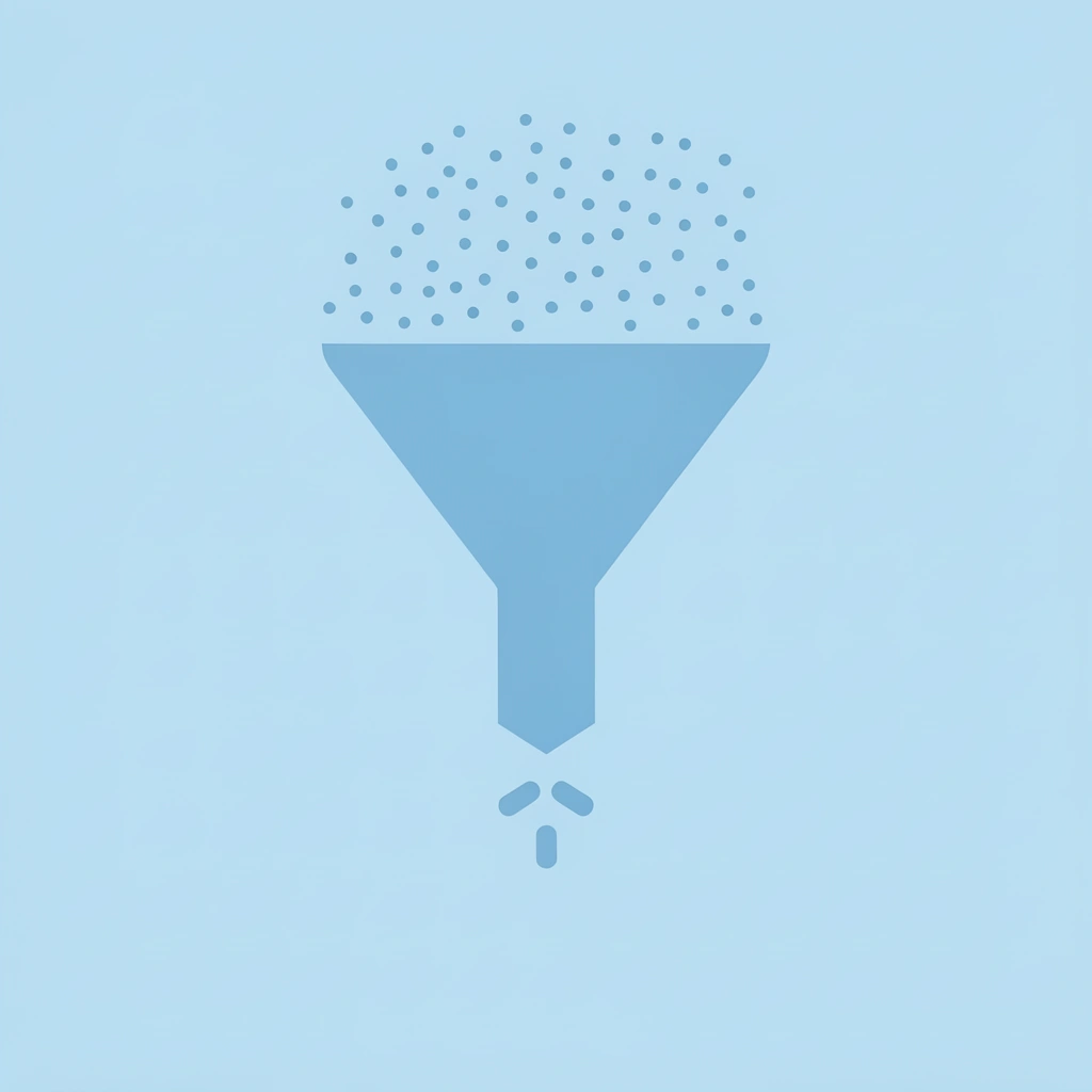 Funnel showing many prospects filtering down to qualified leads ready for appointments