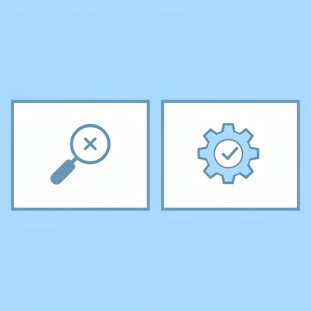 Before and after comparison: left side shows scattered prospecting efforts with low conversion, right side shows organized appointment pipeline with consistent results