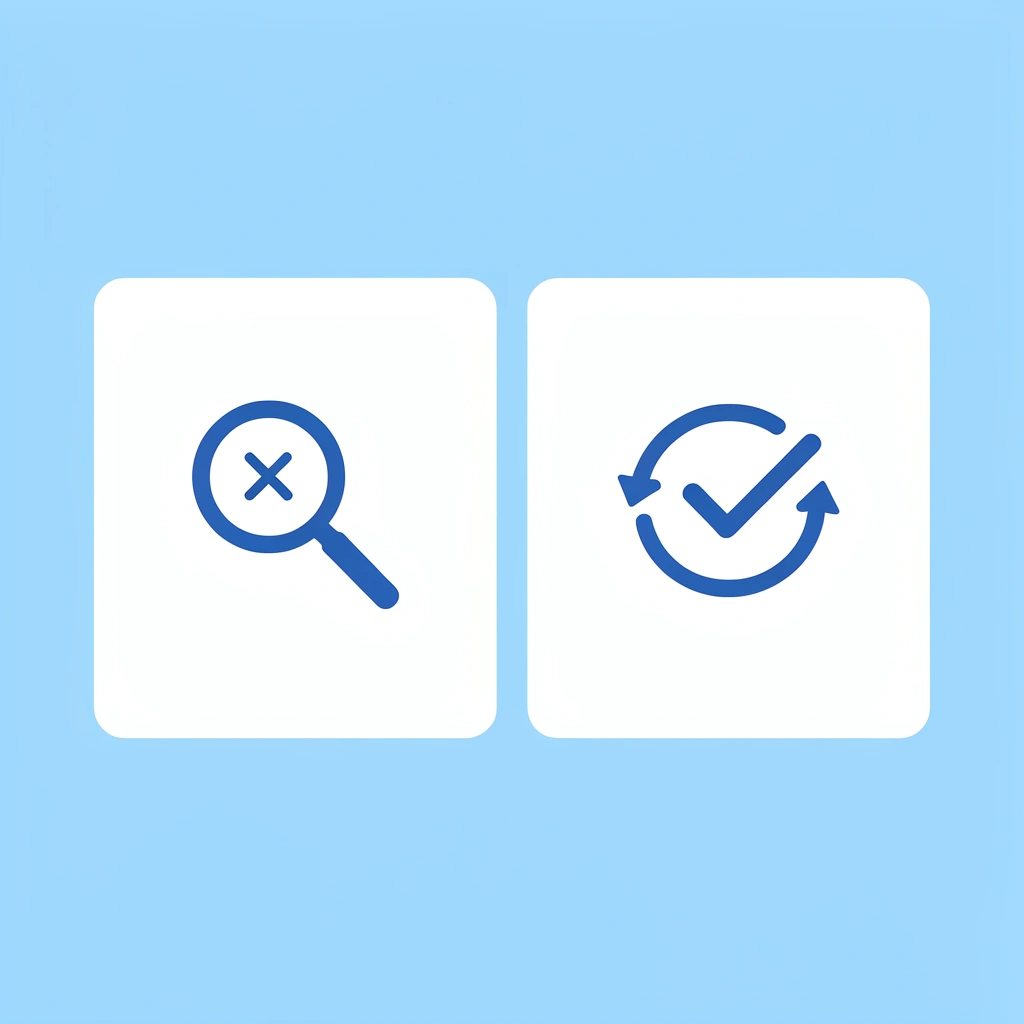 Before: objection as rejection with X mark. After: objection as valuable information with a checkmark