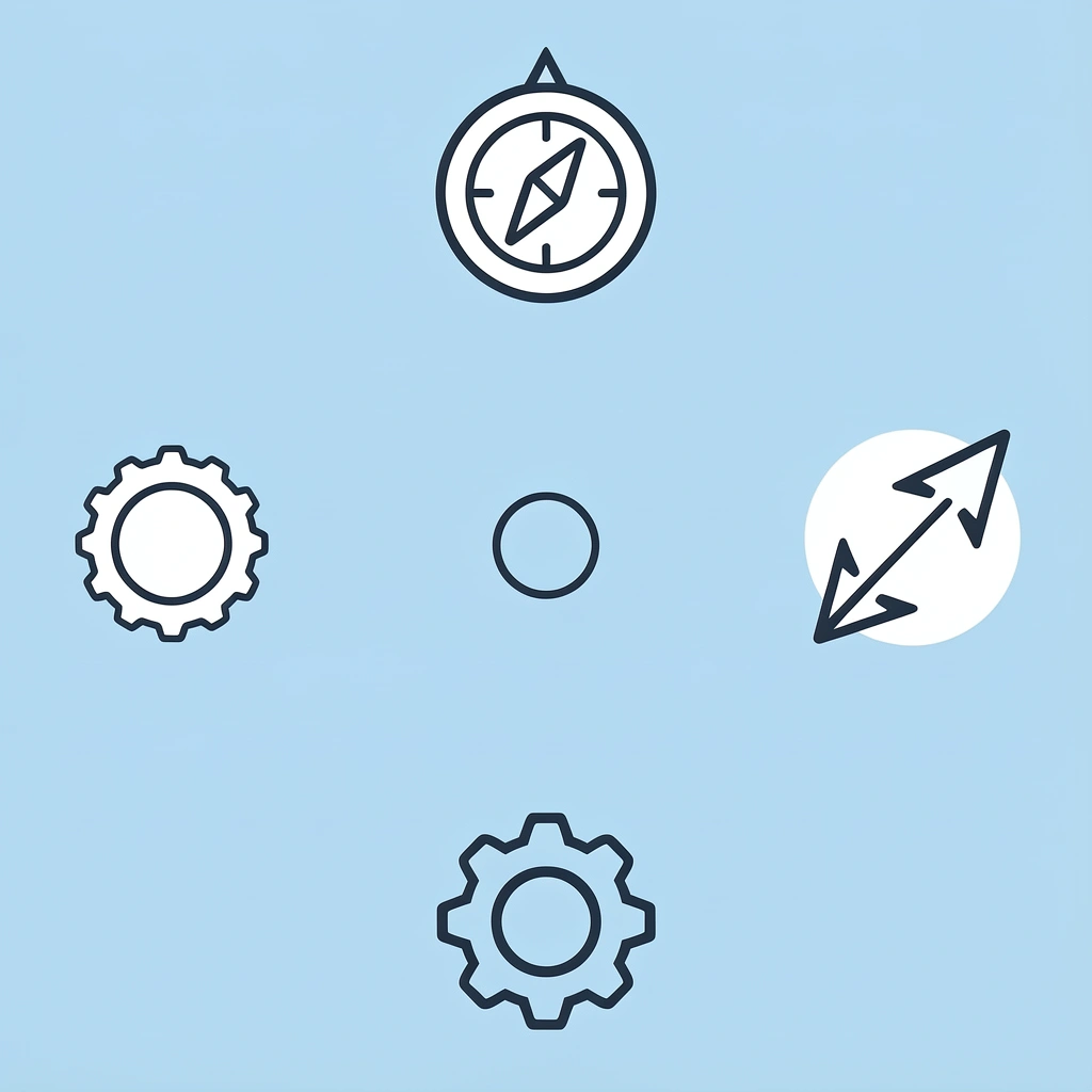 Four compass directions representing Asia's diverse markets requiring different strategies
