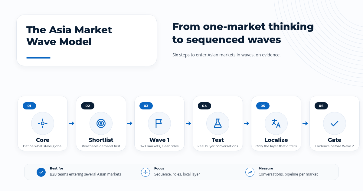 The Asia Market Wave Model: sequencing a multi-country expansion strategy