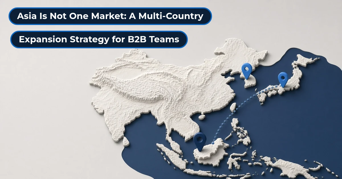 Asia is not one market: multi-country expansion strategy for B2B teams